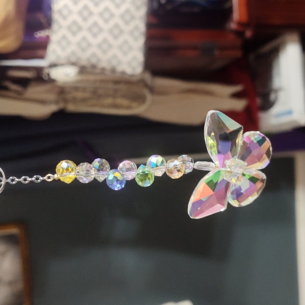 Suncatcher Crystal Butterfly Comes In Blue Green Blue And Yellow - Picture 6 of 9